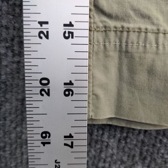 Venezia Womens Shorts Green Size 22 Pockets Belt Loops Cotton - Picture 5 of 10